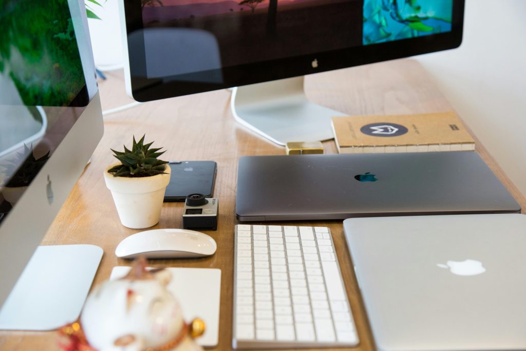 A portable monitor in use with a laptop, offering extra screen space for productivity